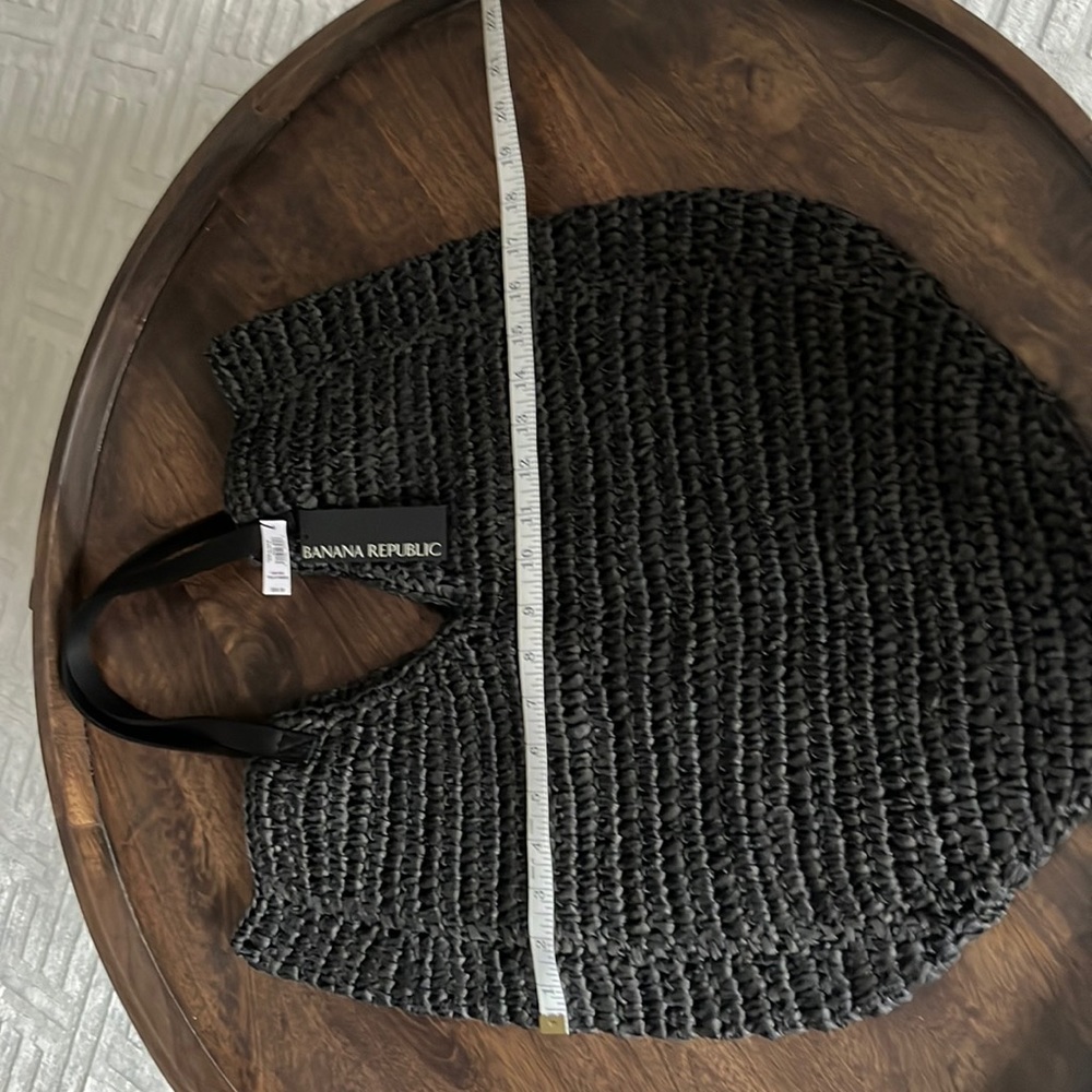 New Banana Republic Black Beach Bag